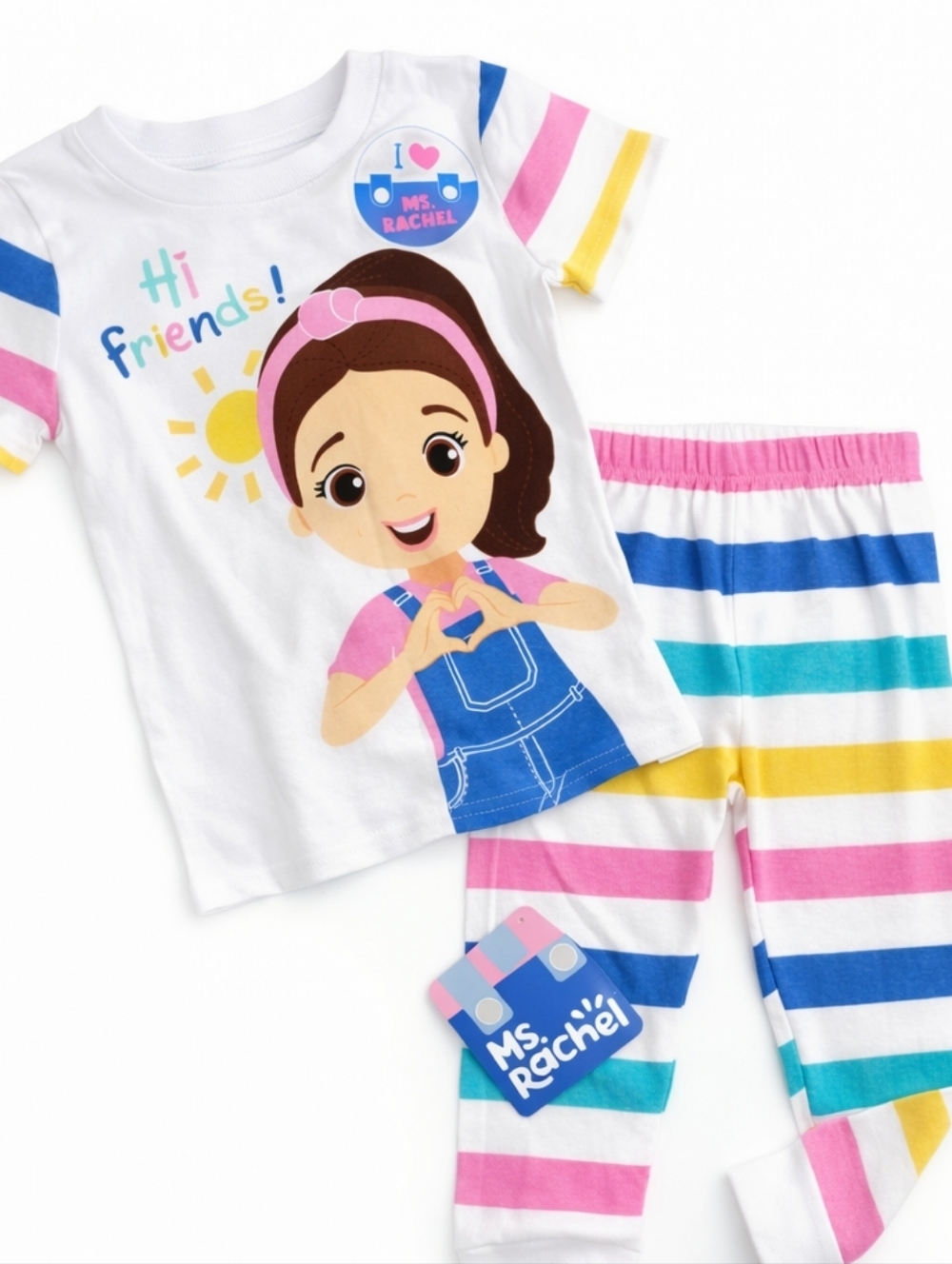 Ms. Rachel Toddler Pajama Set Hi Friends 2-Piece | Sizes 4T | NWT